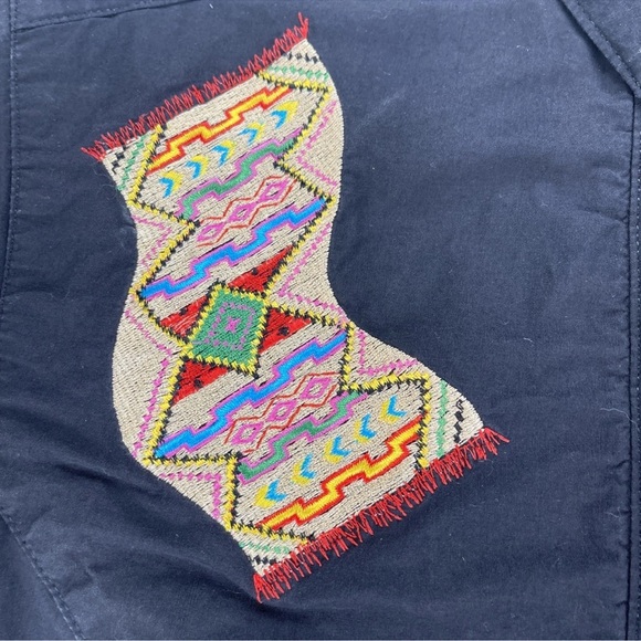 VTG Gerard By Pege Shirt Womens Small Southwest Aztec Long Sleeve Western Cowboy - Picture 5 of 12